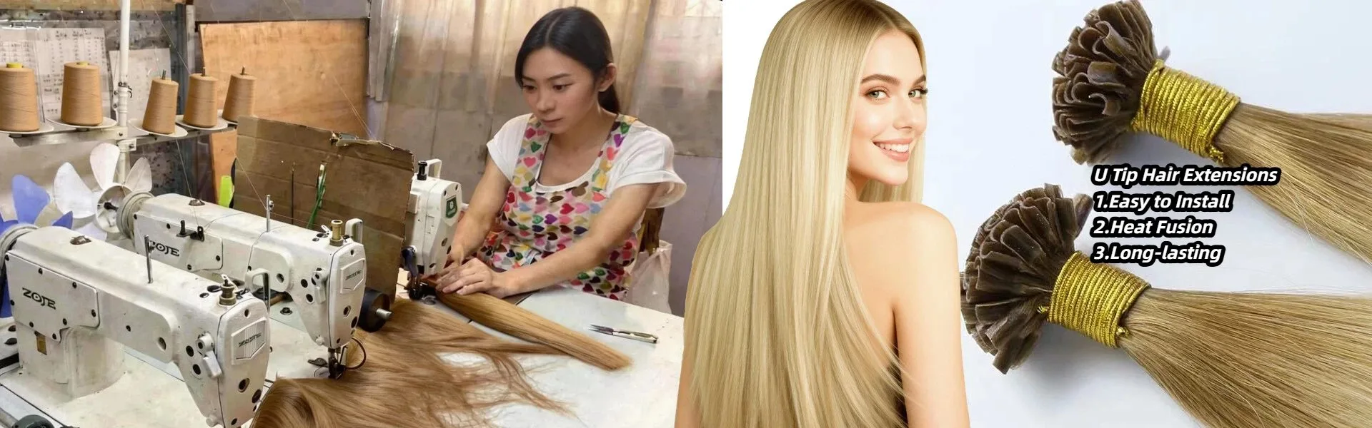 U Tip hiustenpidennykset