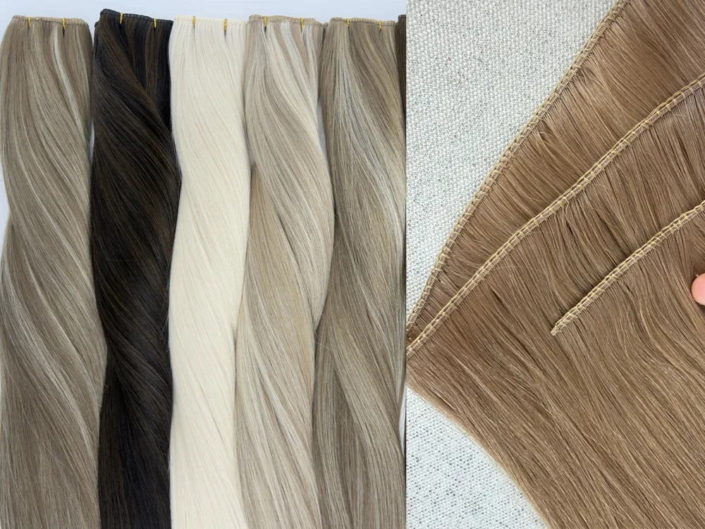Lum Hiustenpidennykset Uusin innovatiivinen Super Genius Weft langalla Amazing Volume Genius -hiuspidennykset Lum Hiustenpidennykset Uusin innovatiivinen Super Genius Weft langalla Amazing Volume Genius -hiuspidennykset